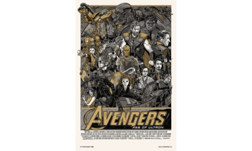 Tyler Stout 创作 《 复仇者联盟2：奥创纪元 》 主题限量版海报